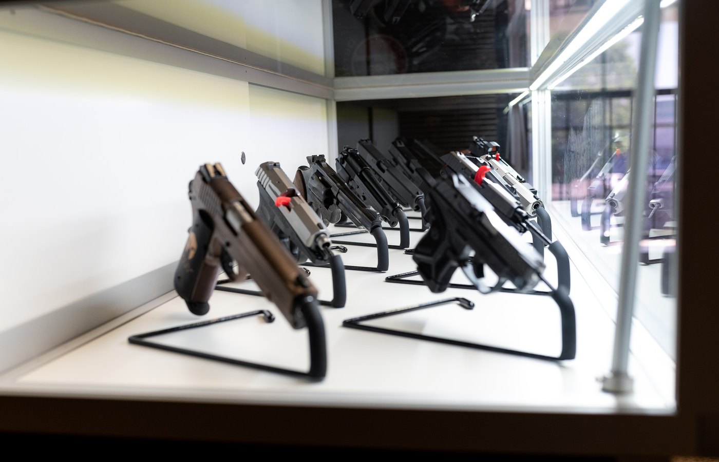 The counter at HTX Guns
